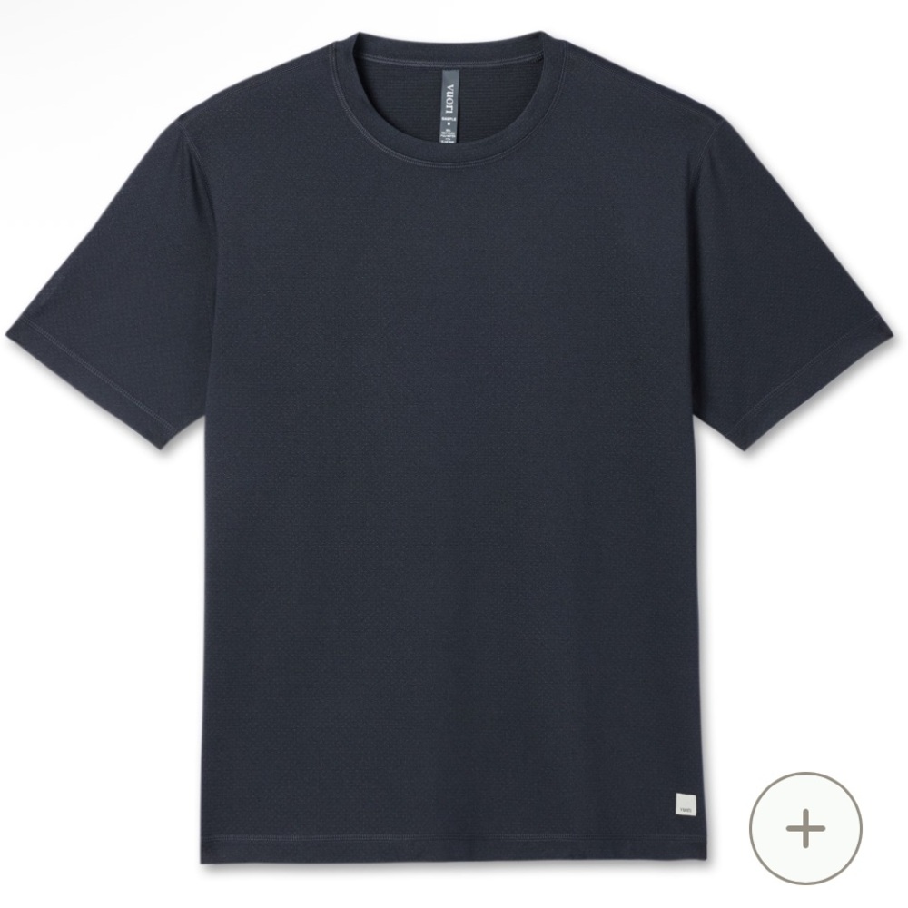 Vuori Mens Tradewind Performance Short Sleeve Tee Shirt 2.0 Black Heather L - Picture 3 of 11